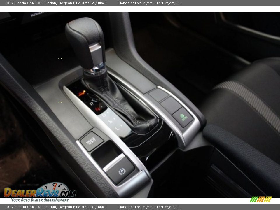 2017 Honda Civic EX-T Sedan Aegean Blue Metallic / Black Photo #19