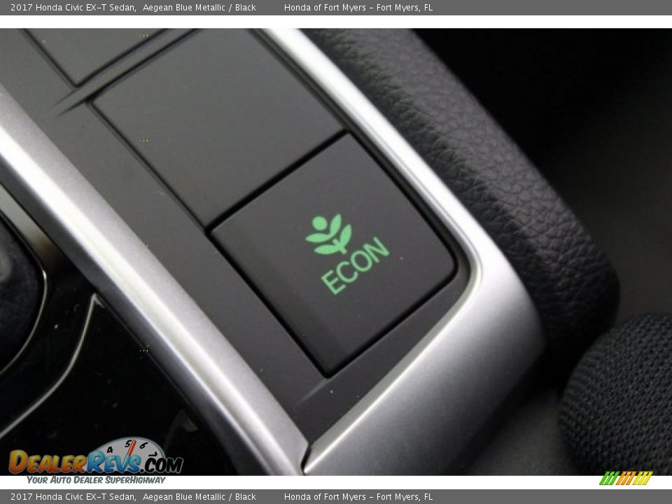 2017 Honda Civic EX-T Sedan Aegean Blue Metallic / Black Photo #20