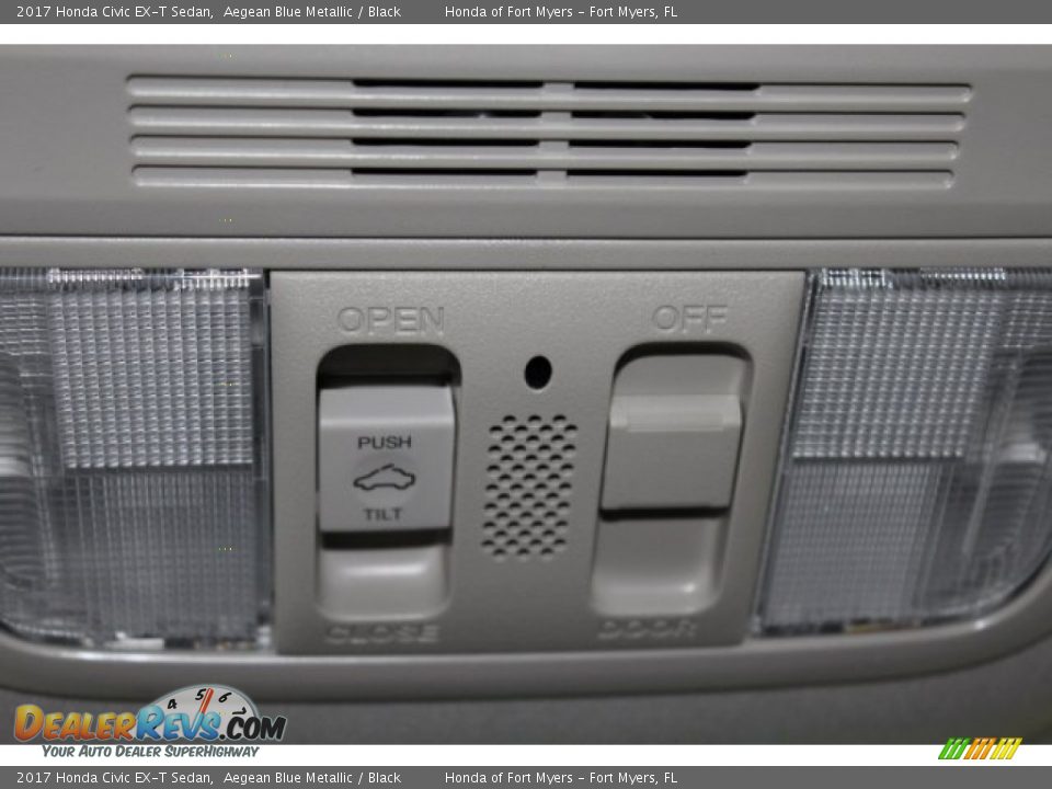 2017 Honda Civic EX-T Sedan Aegean Blue Metallic / Black Photo #21