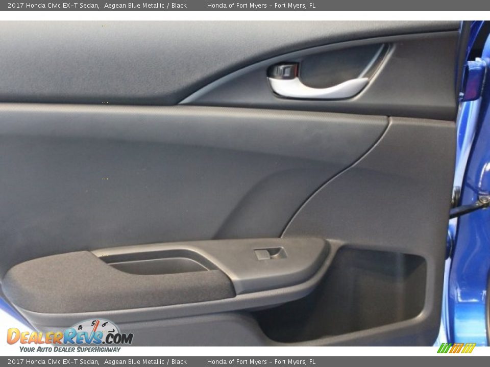 2017 Honda Civic EX-T Sedan Aegean Blue Metallic / Black Photo #23