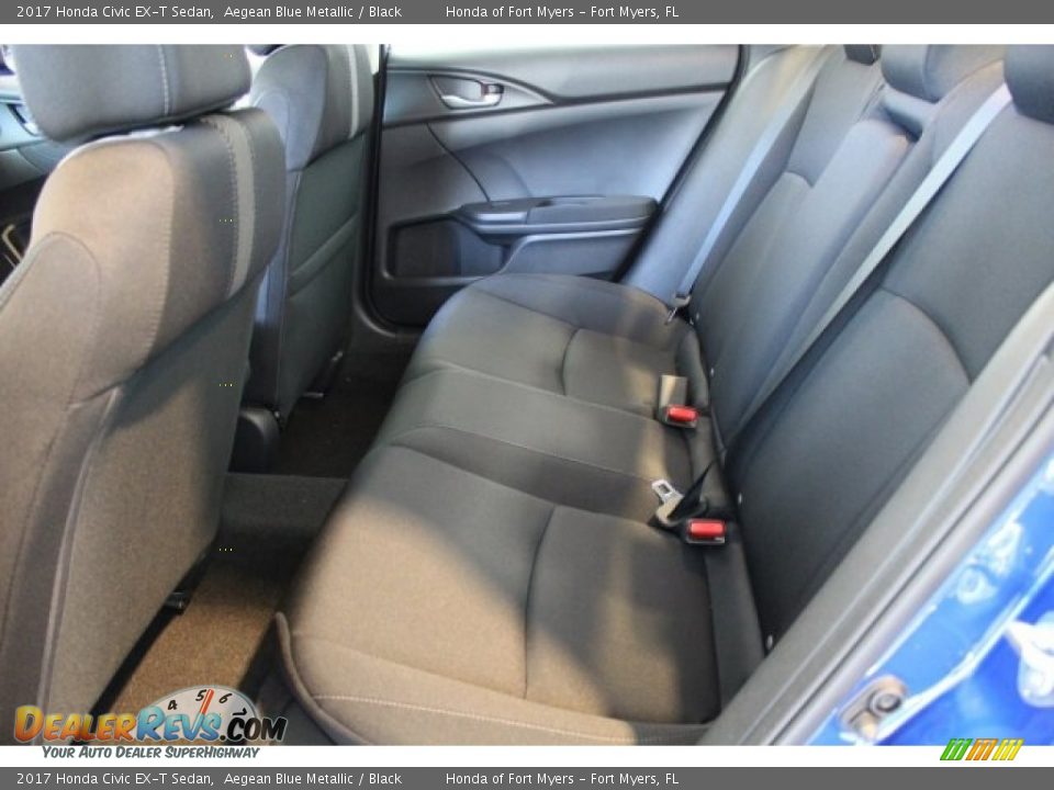2017 Honda Civic EX-T Sedan Aegean Blue Metallic / Black Photo #24