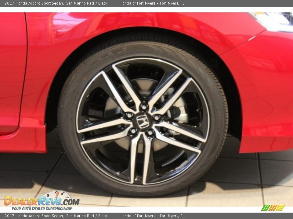 2017 Honda Accord Sport Sedan San Marino Red / Black Photo #2