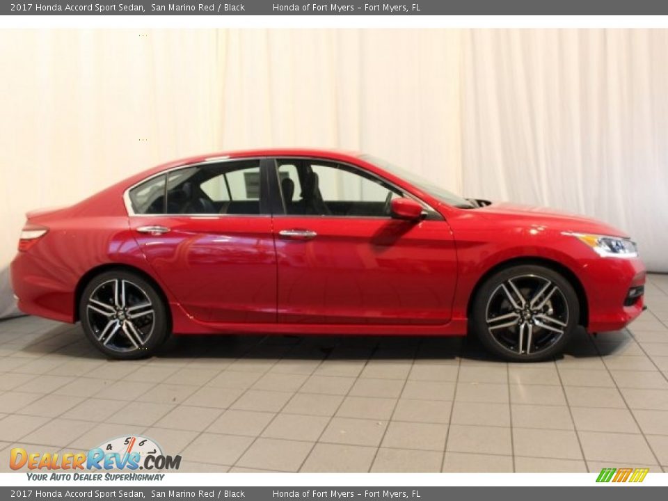 2017 Honda Accord Sport Sedan San Marino Red / Black Photo #3