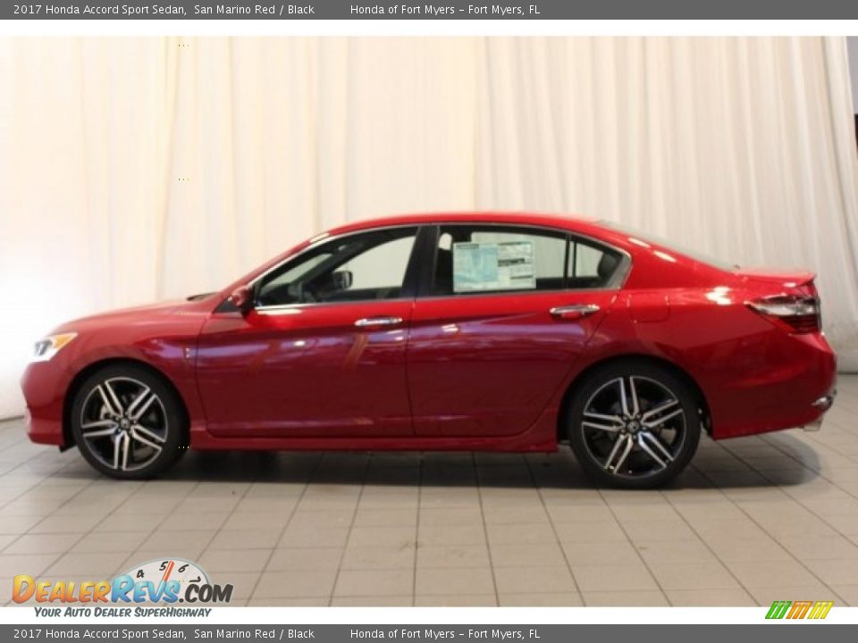 2017 Honda Accord Sport Sedan San Marino Red / Black Photo #5