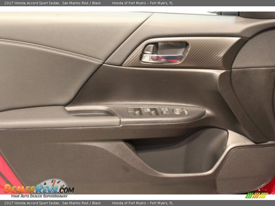 2017 Honda Accord Sport Sedan San Marino Red / Black Photo #7