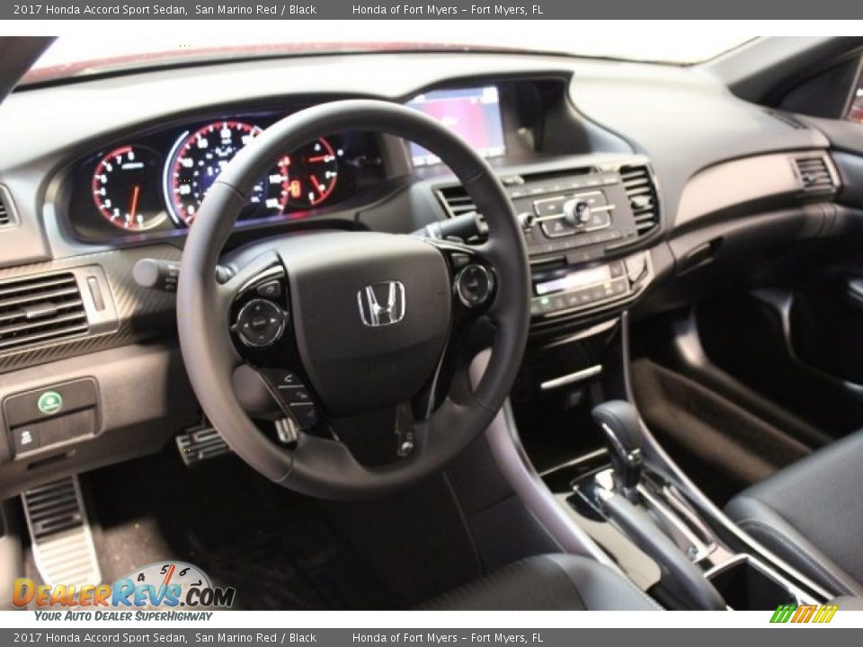 2017 Honda Accord Sport Sedan San Marino Red / Black Photo #11