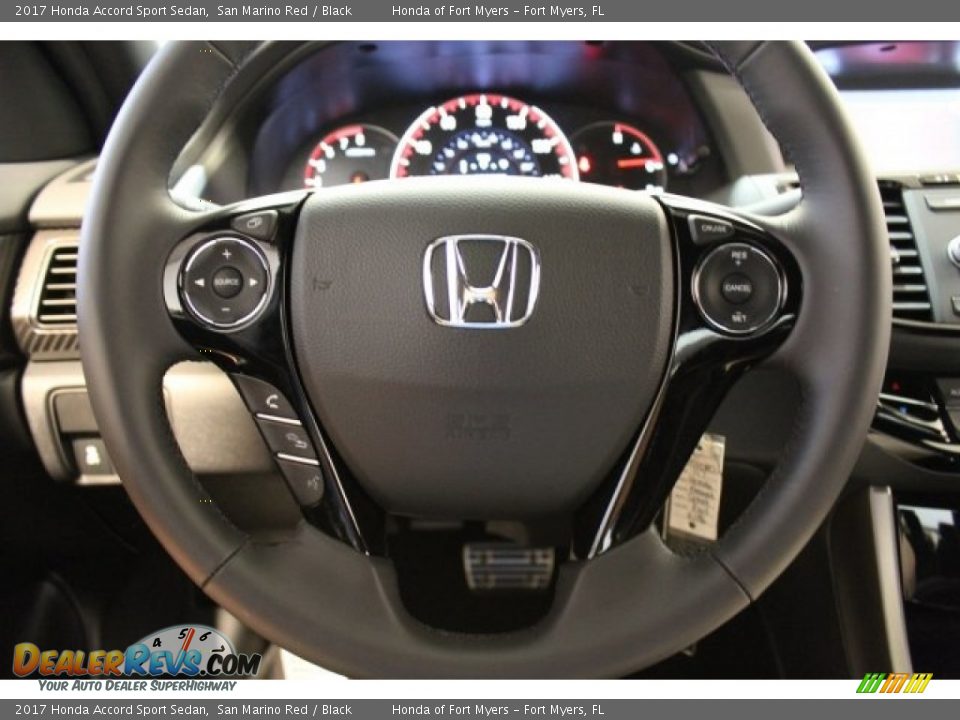 2017 Honda Accord Sport Sedan San Marino Red / Black Photo #12