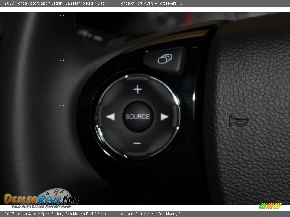 2017 Honda Accord Sport Sedan San Marino Red / Black Photo #13