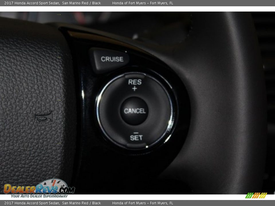 2017 Honda Accord Sport Sedan San Marino Red / Black Photo #14