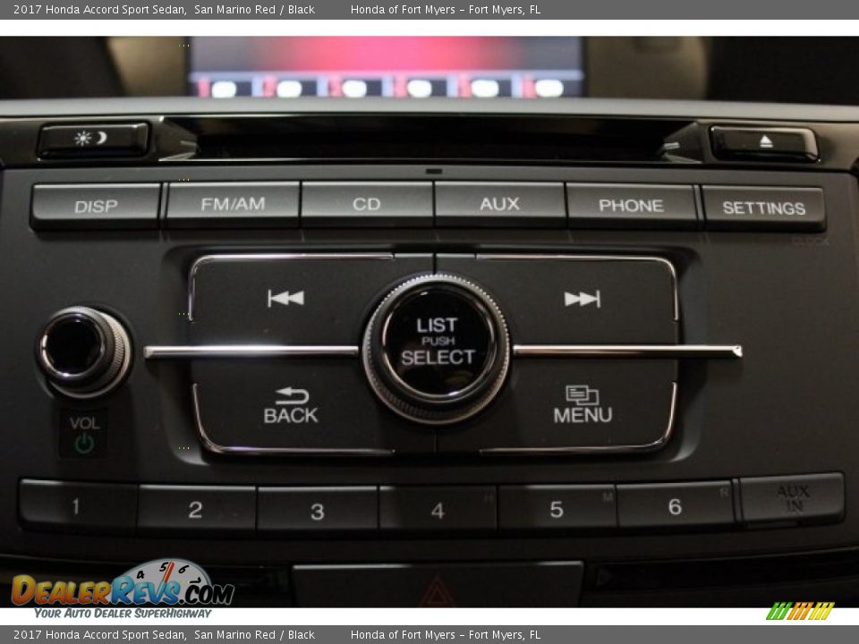 2017 Honda Accord Sport Sedan San Marino Red / Black Photo #19