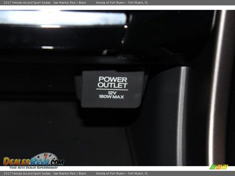 2017 Honda Accord Sport Sedan San Marino Red / Black Photo #21