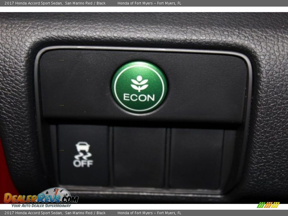 2017 Honda Accord Sport Sedan San Marino Red / Black Photo #24