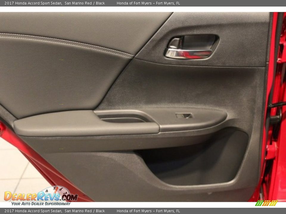 2017 Honda Accord Sport Sedan San Marino Red / Black Photo #25