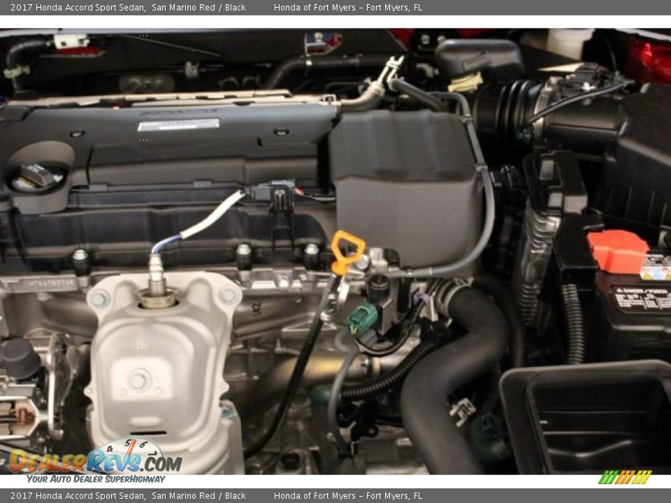 2017 Honda Accord Sport Sedan San Marino Red / Black Photo #28