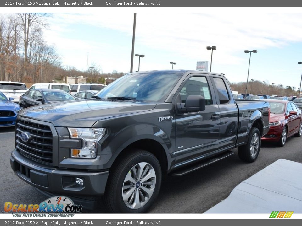 2017 Ford F150 XL SuperCab Magnetic / Black Photo #3