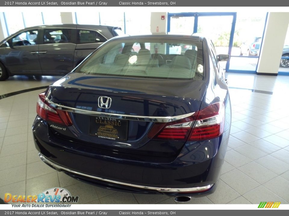 2017 Honda Accord LX Sedan Obsidian Blue Pearl / Gray Photo #4