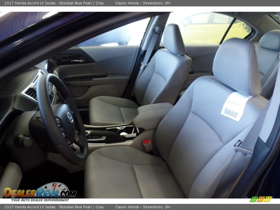 2017 Honda Accord LX Sedan Obsidian Blue Pearl / Gray Photo #5