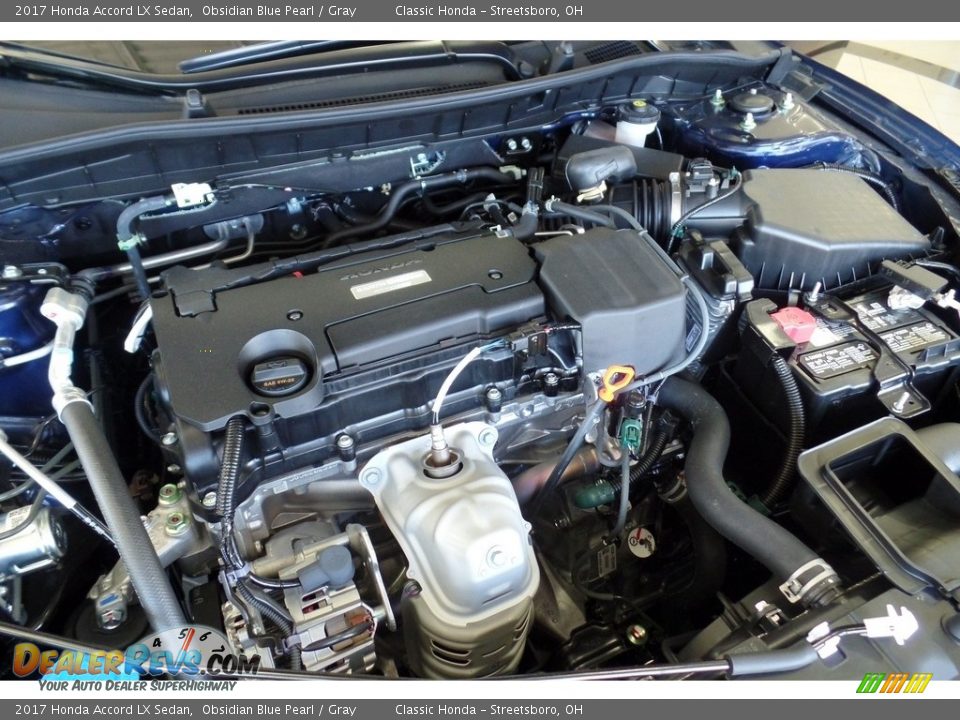2017 Honda Accord LX Sedan Obsidian Blue Pearl / Gray Photo #14