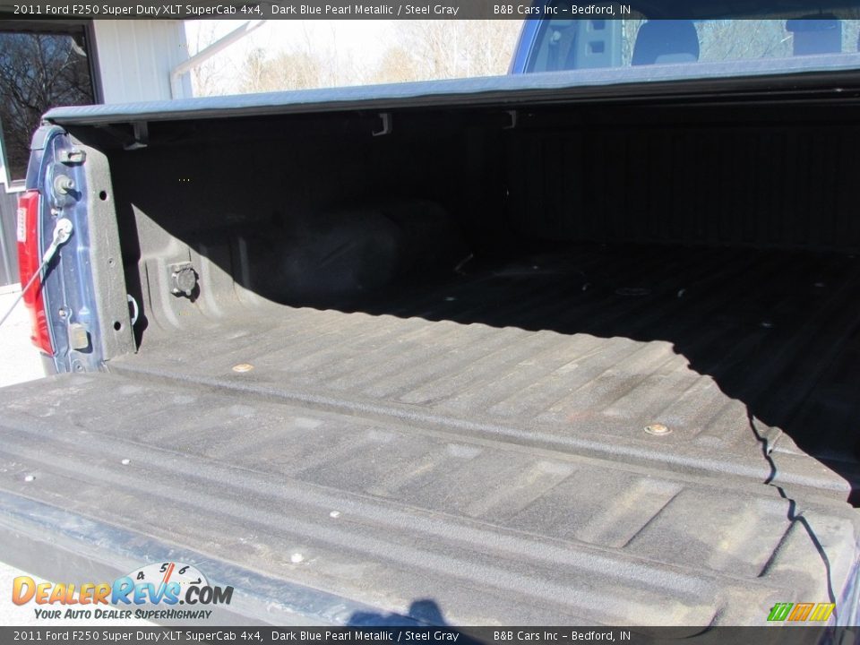 2011 Ford F250 Super Duty XLT SuperCab 4x4 Dark Blue Pearl Metallic / Steel Gray Photo #15