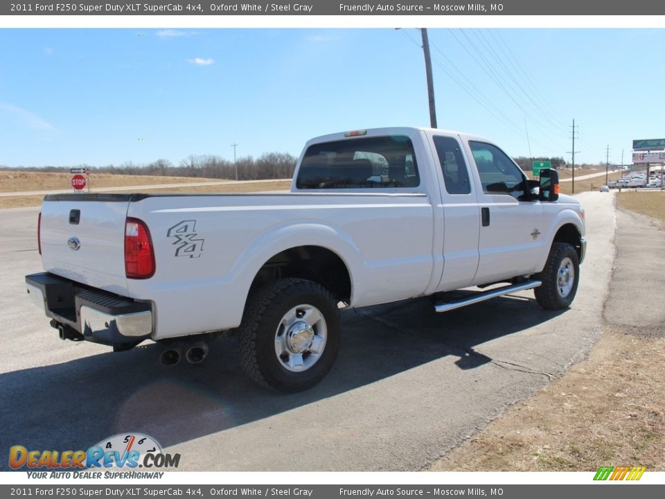 2011 Ford F250 Super Duty XLT SuperCab 4x4 Oxford White / Steel Gray Photo #30