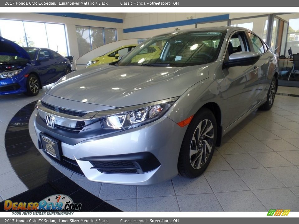 2017 Honda Civic EX Sedan Lunar Silver Metallic / Black Photo #1