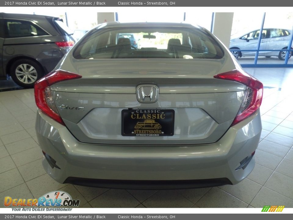 2017 Honda Civic EX Sedan Lunar Silver Metallic / Black Photo #4