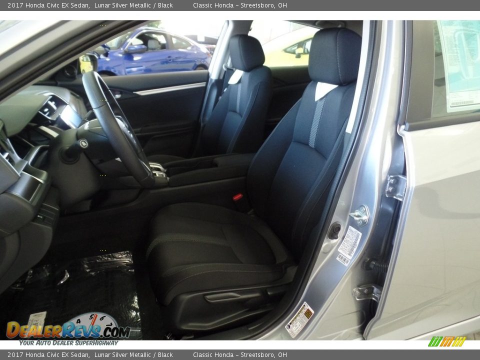 2017 Honda Civic EX Sedan Lunar Silver Metallic / Black Photo #6