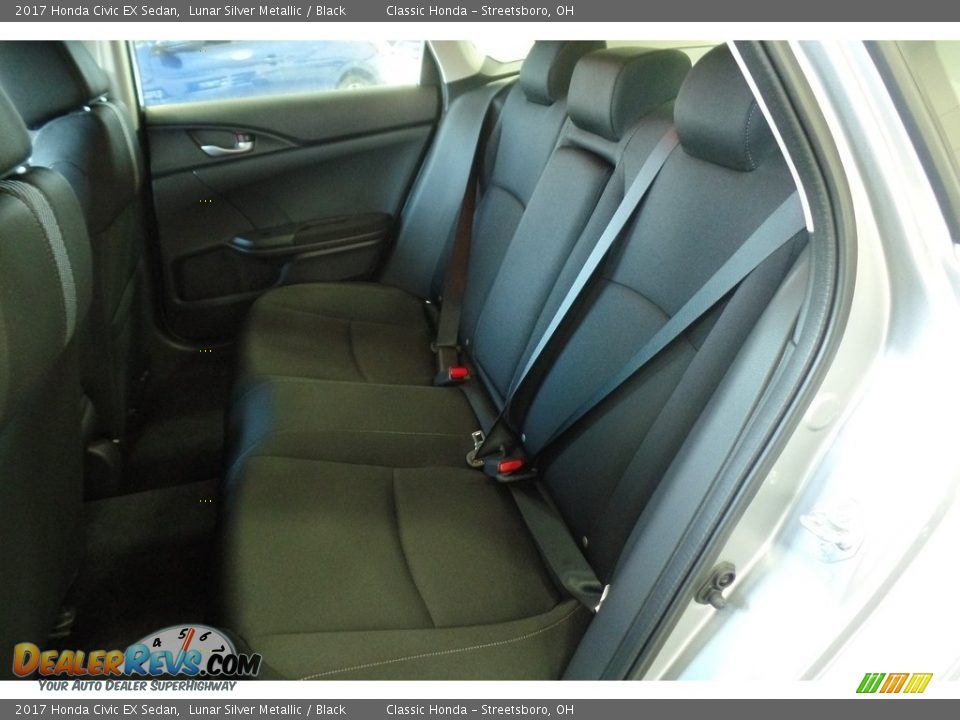 2017 Honda Civic EX Sedan Lunar Silver Metallic / Black Photo #7