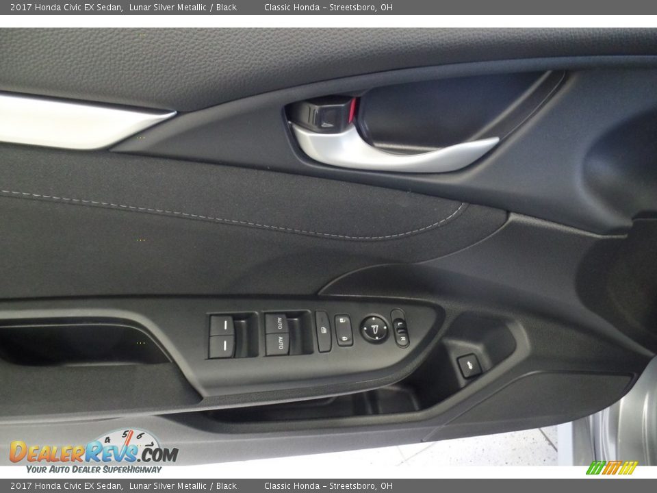 2017 Honda Civic EX Sedan Lunar Silver Metallic / Black Photo #8