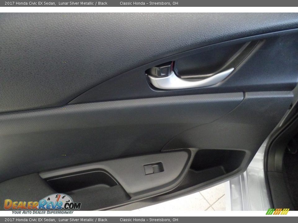 2017 Honda Civic EX Sedan Lunar Silver Metallic / Black Photo #9