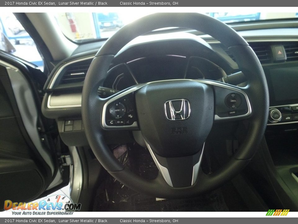 2017 Honda Civic EX Sedan Lunar Silver Metallic / Black Photo #10
