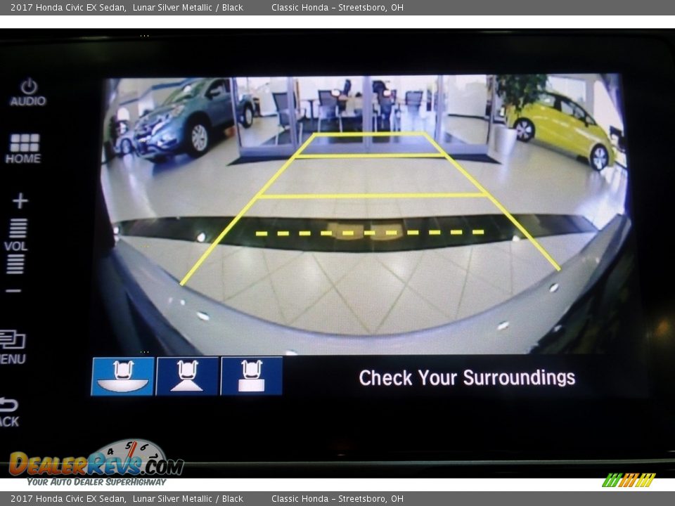 2017 Honda Civic EX Sedan Lunar Silver Metallic / Black Photo #11