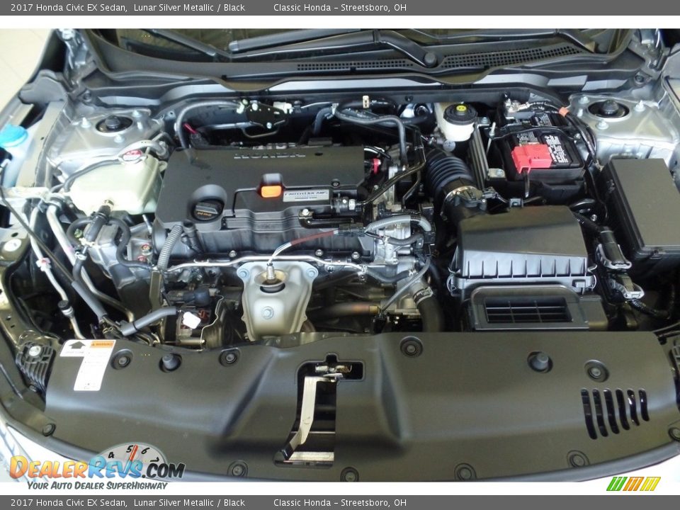 2017 Honda Civic EX Sedan Lunar Silver Metallic / Black Photo #16