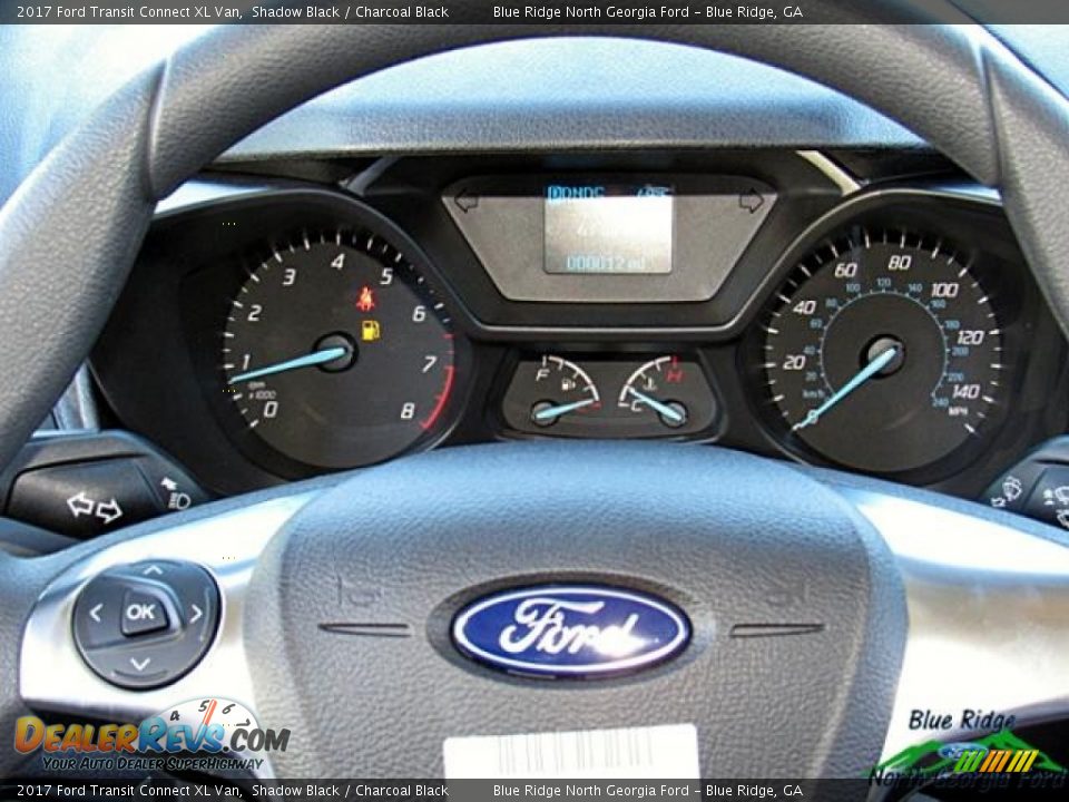 2017 Ford Transit Connect XL Van Shadow Black / Charcoal Black Photo #19