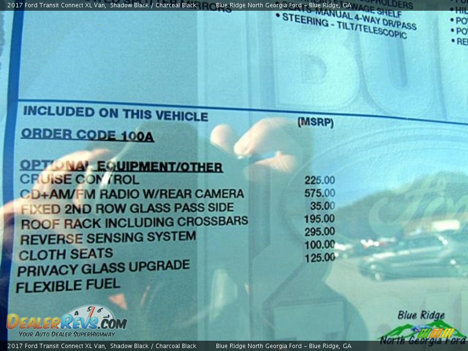 2017 Ford Transit Connect XL Van Shadow Black / Charcoal Black Photo #26