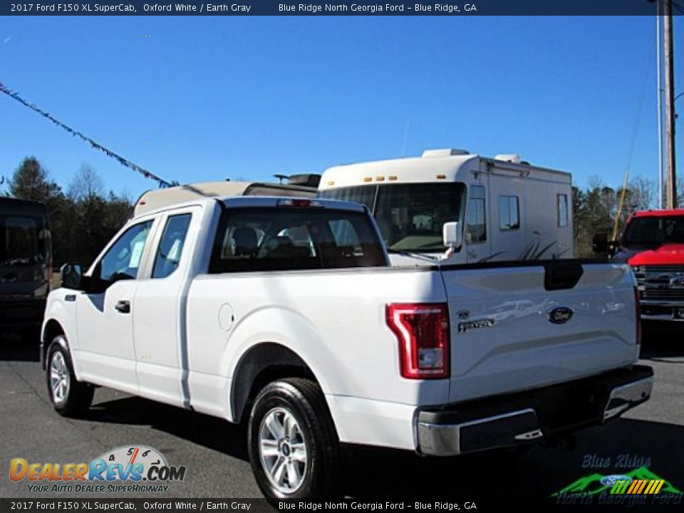 2017 Ford F150 XL SuperCab Oxford White / Earth Gray Photo #3