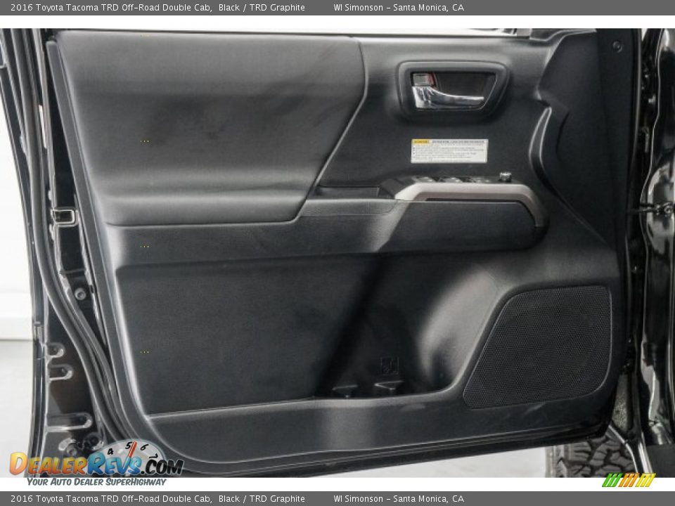 Door Panel of 2016 Toyota Tacoma TRD Off-Road Double Cab Photo #21