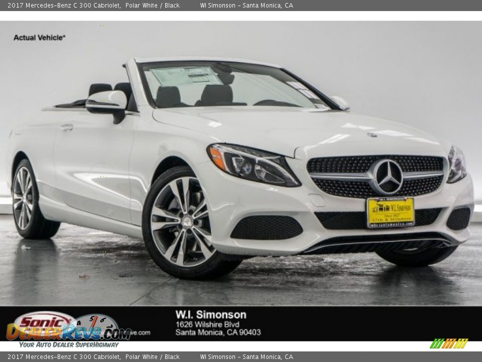 2017 Mercedes-Benz C 300 Cabriolet Polar White / Black Photo #1
