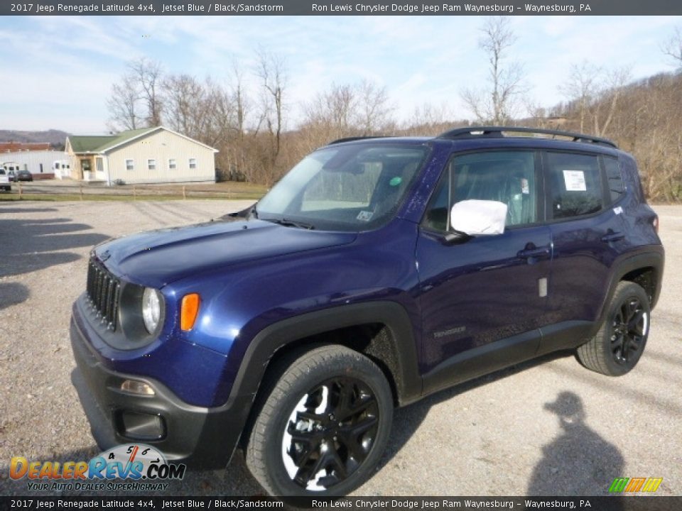 2017 Jeep Renegade Latitude 4x4 Jetset Blue / Black/Sandstorm Photo #1