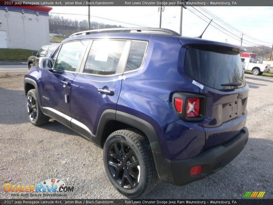 2017 Jeep Renegade Latitude 4x4 Jetset Blue / Black/Sandstorm Photo #5