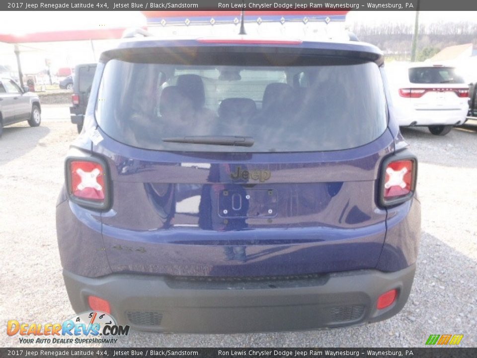 2017 Jeep Renegade Latitude 4x4 Jetset Blue / Black/Sandstorm Photo #6
