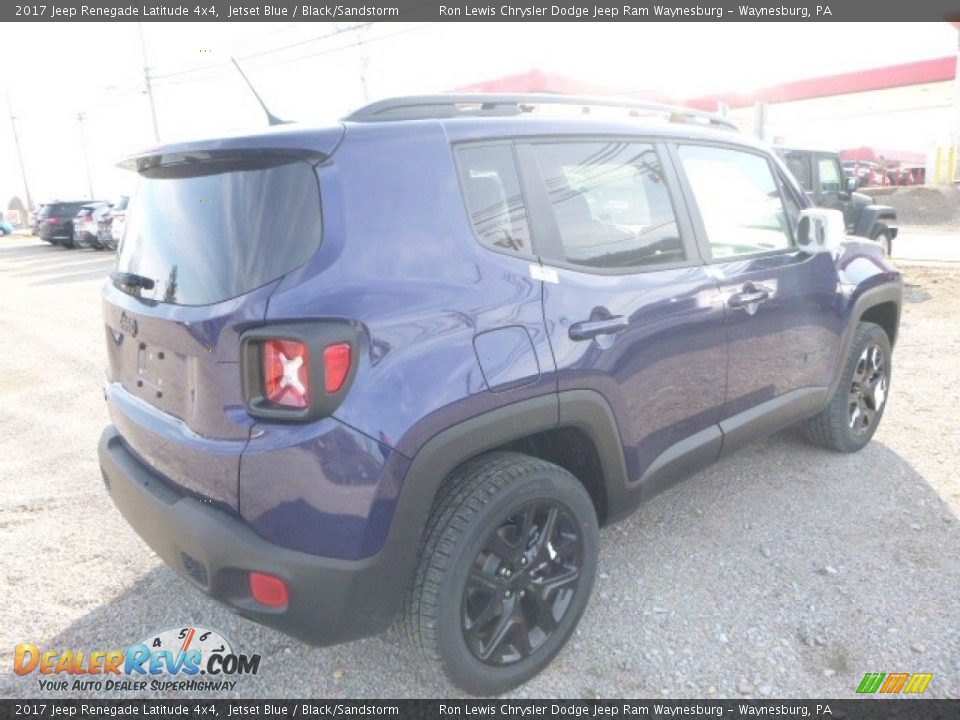 2017 Jeep Renegade Latitude 4x4 Jetset Blue / Black/Sandstorm Photo #7