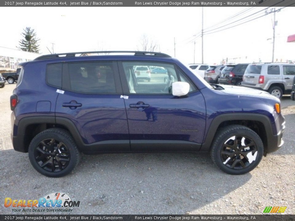 2017 Jeep Renegade Latitude 4x4 Jetset Blue / Black/Sandstorm Photo #8