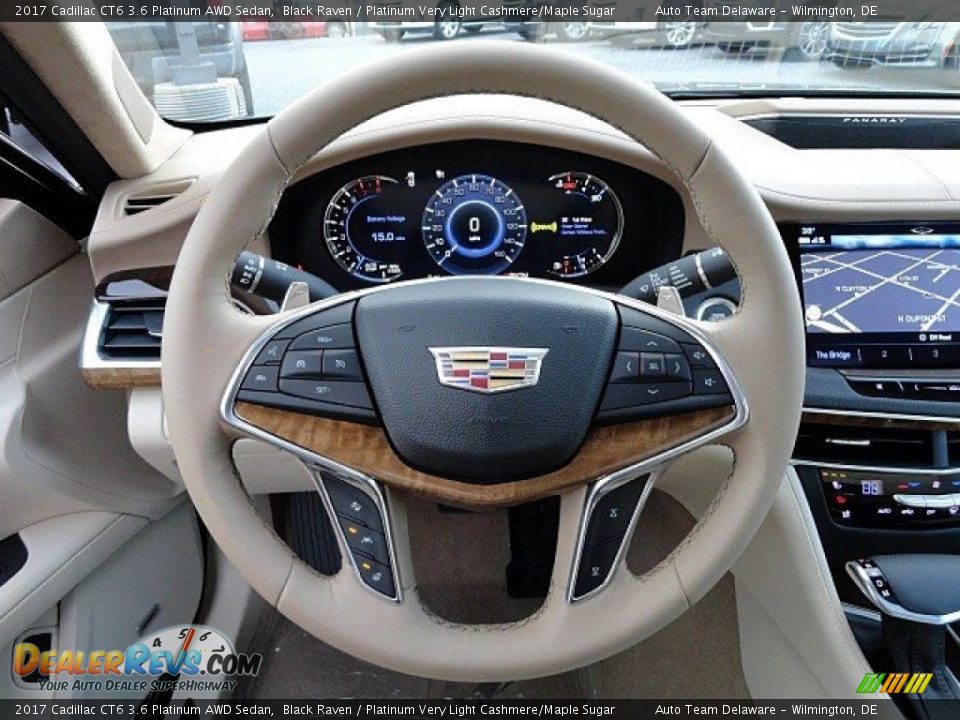 2017 Cadillac CT6 3.6 Platinum AWD Sedan Steering Wheel Photo #23