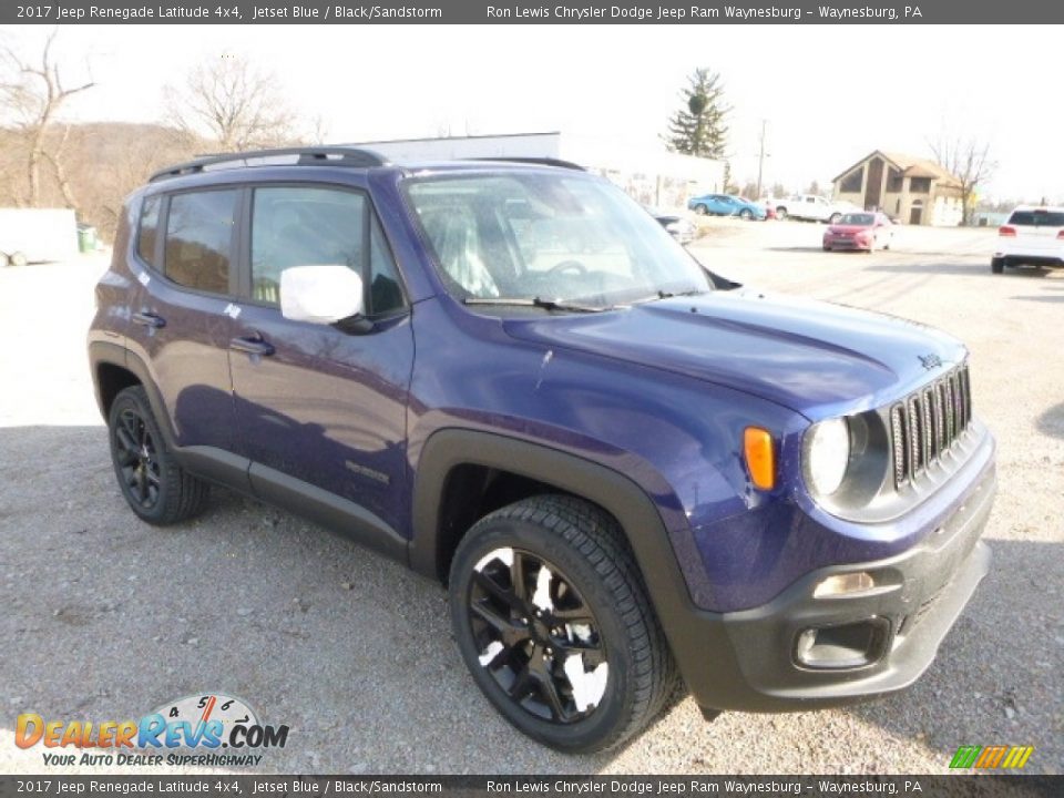 2017 Jeep Renegade Latitude 4x4 Jetset Blue / Black/Sandstorm Photo #12
