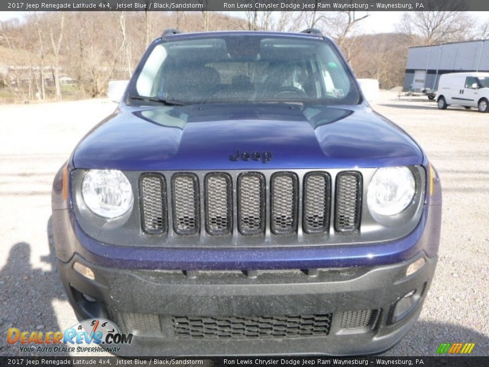 2017 Jeep Renegade Latitude 4x4 Jetset Blue / Black/Sandstorm Photo #13