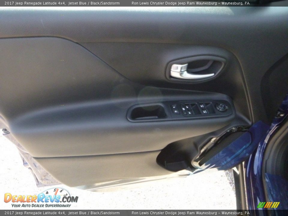 2017 Jeep Renegade Latitude 4x4 Jetset Blue / Black/Sandstorm Photo #15