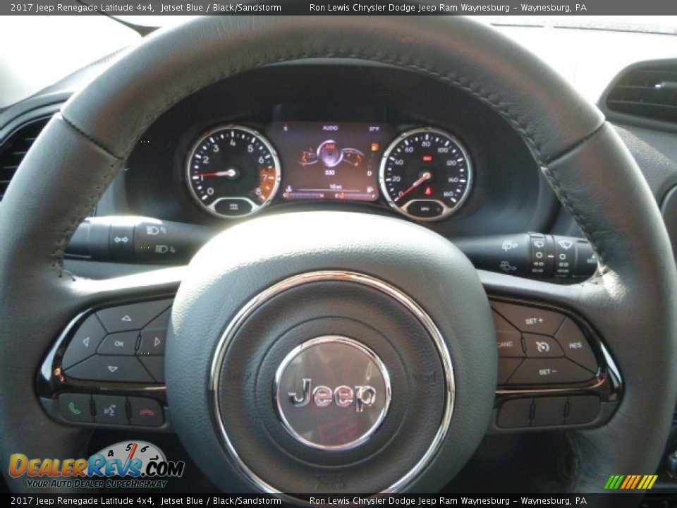 2017 Jeep Renegade Latitude 4x4 Jetset Blue / Black/Sandstorm Photo #20