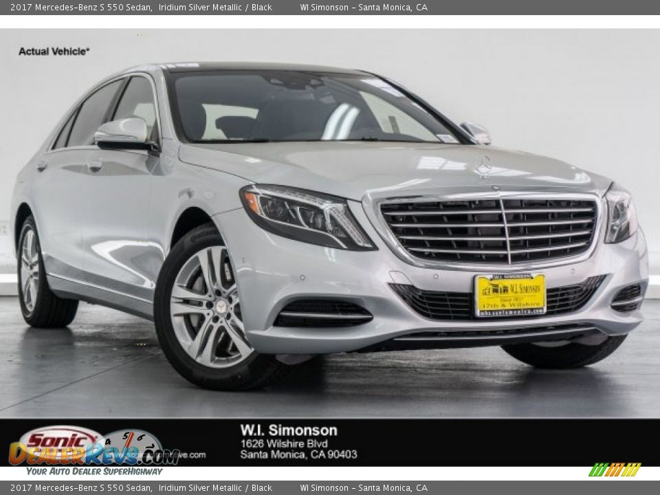 2017 Mercedes-Benz S 550 Sedan Iridium Silver Metallic / Black Photo #1