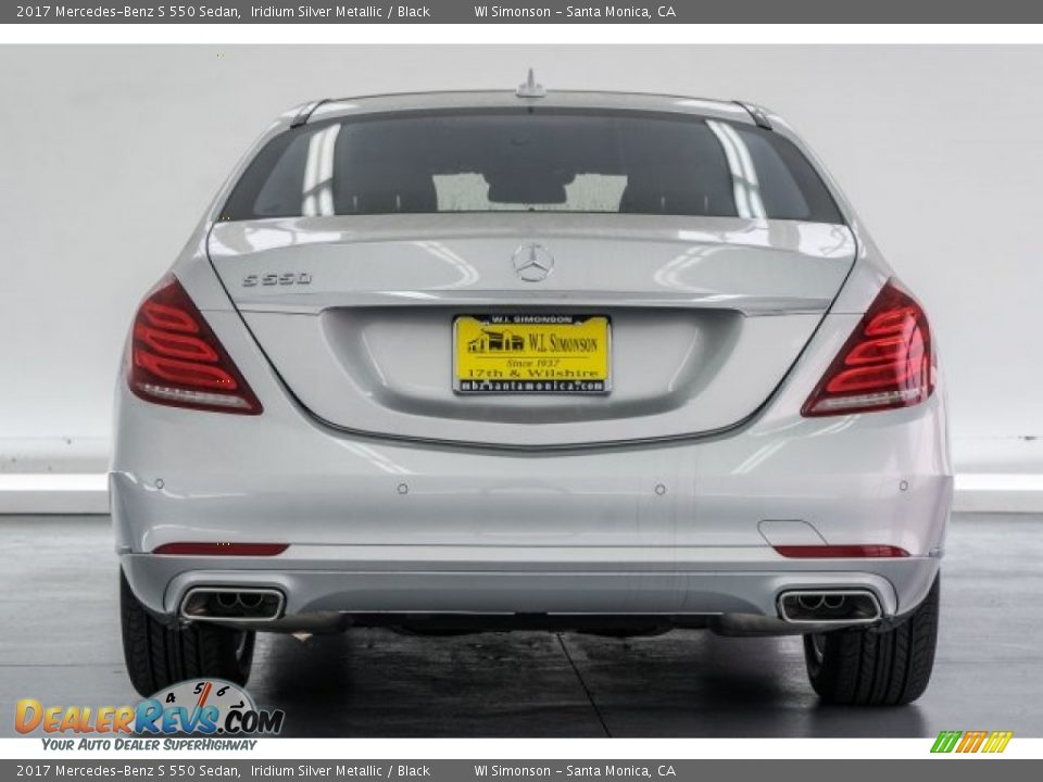 2017 Mercedes-Benz S 550 Sedan Iridium Silver Metallic / Black Photo #4